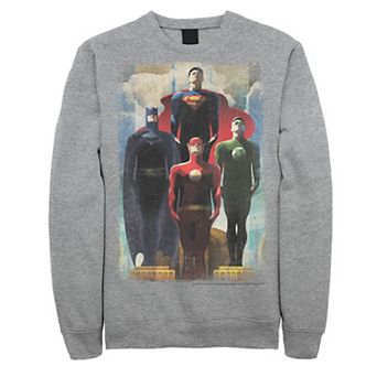 Men's DC Comics Justice League Heroes Look Up Sweatshirt