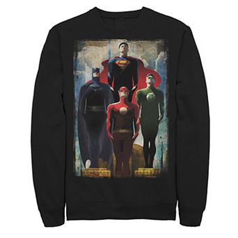 Men's DC Comics Justice League Heroes Look Up Sweatshirt