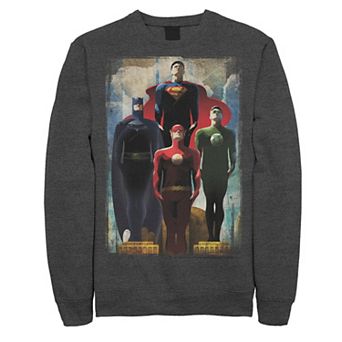 Men's DC Comics Justice League Heroes Look Up Sweatshirt
