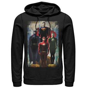 Men's DC Comics Justice League Heroes Look Up Hoodie