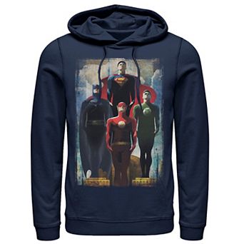 Men's DC Comics Justice League Heroes Look Up Hoodie