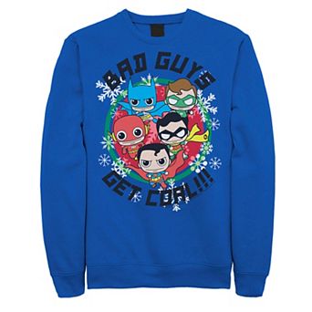 Men's DC Comics Justice League Bad Guys Get Coal Christmas Sweatshirt