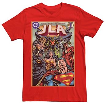 Men's DC Comics Justice League Group Shot Comic Cover Tee
