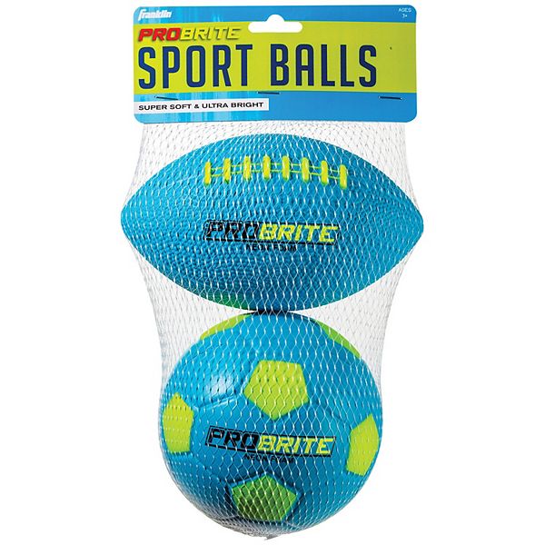 Franklin Sports Mini Probrite Foam Football & Soccer Ball