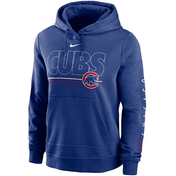 Women's Nike Chicago Cubs Outline Club Hoodie