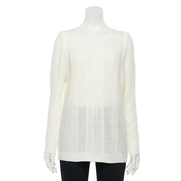 Kohls v deals neck sweater