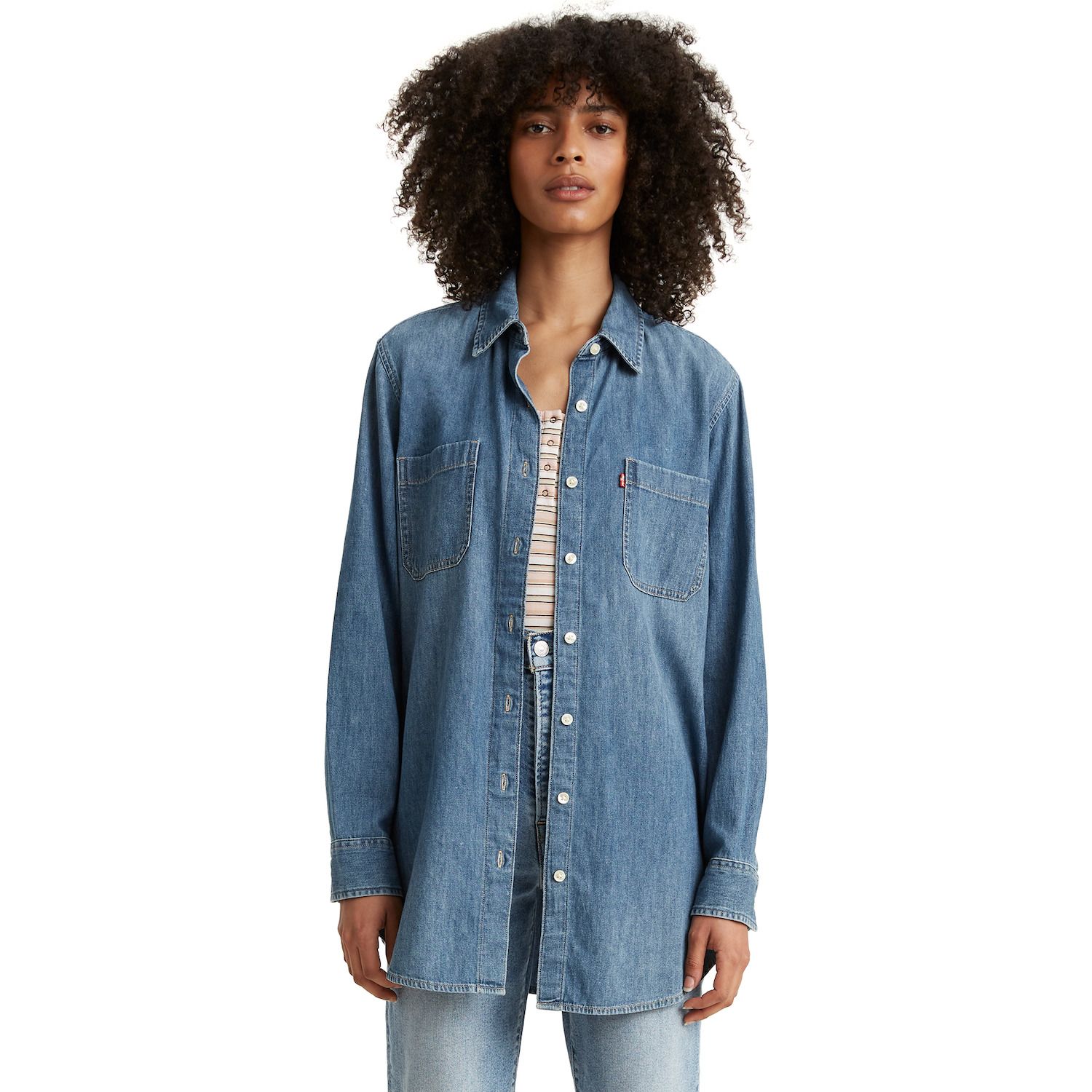 denim shirt levis womens