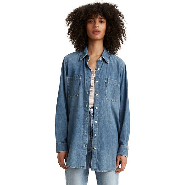 Ladies levi shop denim shirt