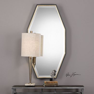 Savion Gold Finish Octagon Wall Mirror