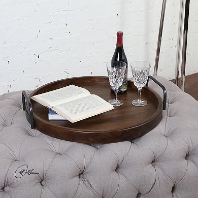 Reine Round Decorative Tray Table Decor
