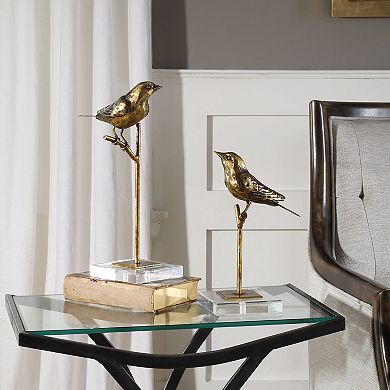 Uttermost Passerines Bird Sculpture Table Decor 2-piece Set