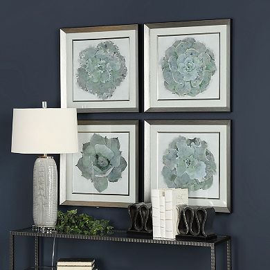 Succulent Botanical Wall Art 4-piece Set