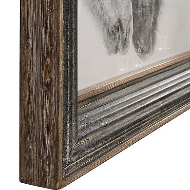 Black White Horses Framed Wall Art