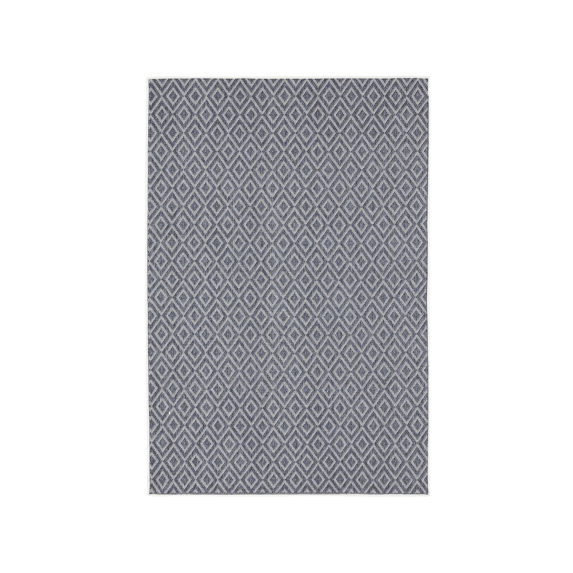 Home Dynamix Tripoli Lydia Indoor Outdoor Area Rug, Denim Ivory