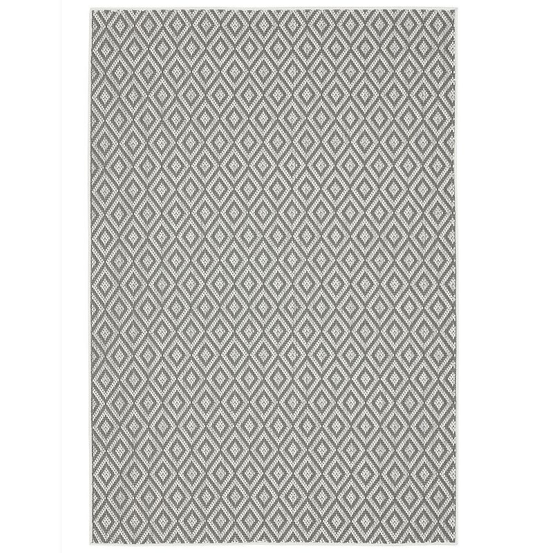 5'3" x 7'3" Tripoli Lydia Indoor/Outdoor Rug Gray/Cream - Home Dynamix