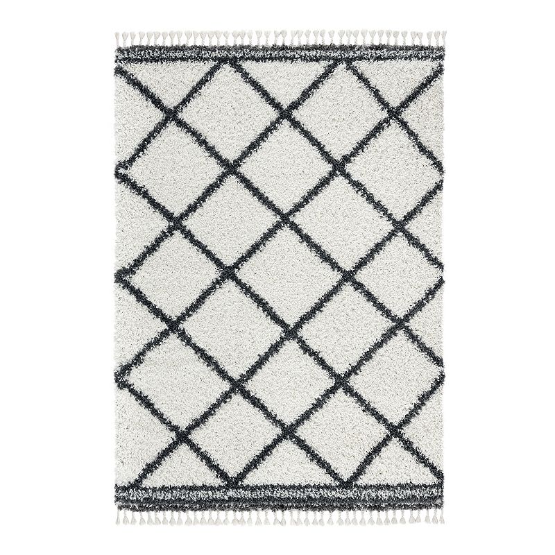 Home Dynamix Onyx Fiore Shag Area Rug, Multicolor, 8X10 Ft