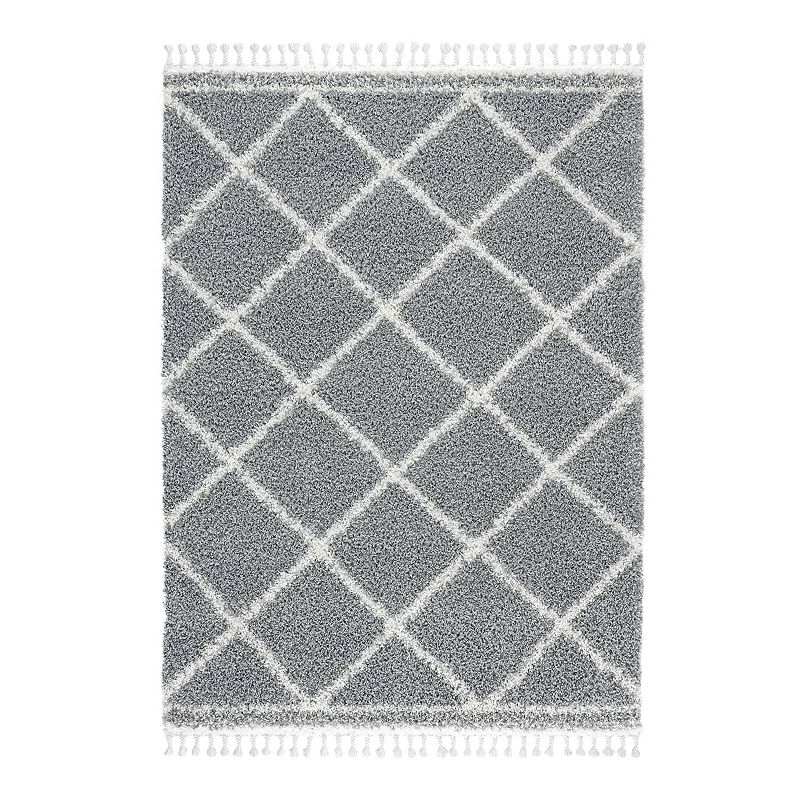 Home Dynamix Onyx Fiore Shag Area Rug, Multicolor, 8X10 Ft