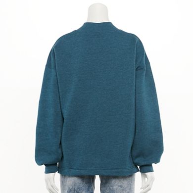 Juniors' SO® Long Sleeve Mock Neck Sweatshirt