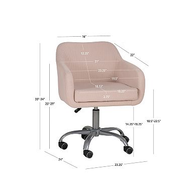 Linon Rylen Sherpa Office Chair