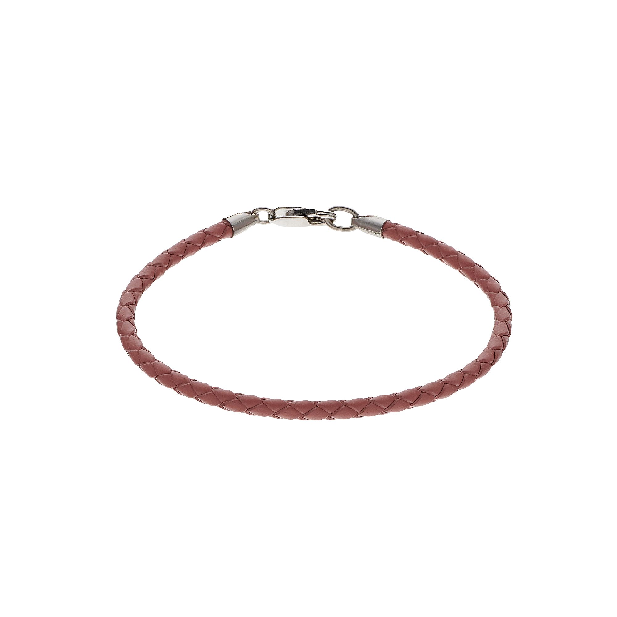 Lavish by TJM Braided Pink Leather Cord Bracelet, Womens, Size: 7.25