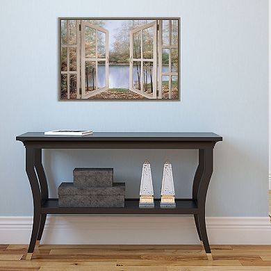 Amanti Art Autumn Woods Framed Canvas Wall Art