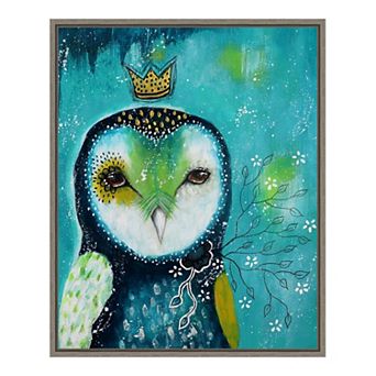 Amanti Art Owl I Offer You Love Framed Canvas Wall Art