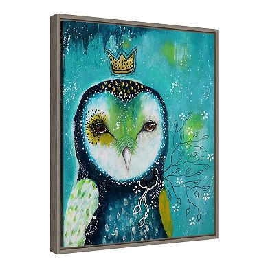 Amanti Art Owl I Offer You Love Framed Canvas Wall Art