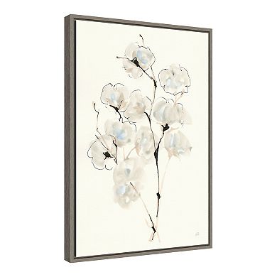 Amanti Art Summer Cotton IV Framed Canvas Wall Art
