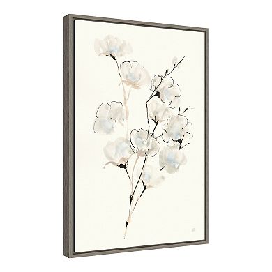 Amanti Art Summer Cotton III Framed Canvas Wall Art