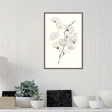 Amanti Art Summer Cotton III Framed Canvas Wall Art