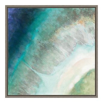 Amanti Art Coastal Diamond Framed Canvas Wall Art