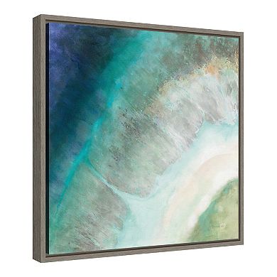 Amanti Art Coastal Diamond Framed Canvas Wall Art