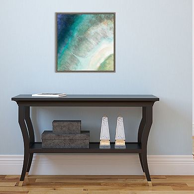 Amanti Art Coastal Diamond Framed Canvas Wall Art