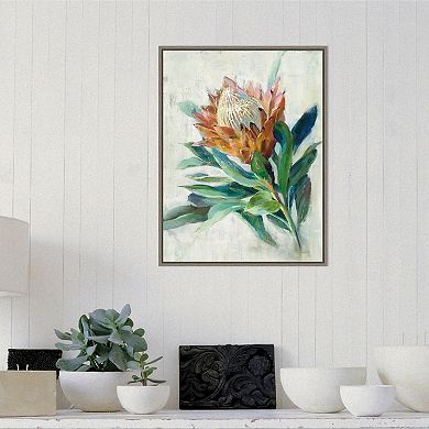 Amanti Art Protea Framed Canvas Wall Art