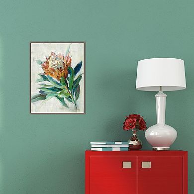 Amanti Art Protea Framed Canvas Wall Art