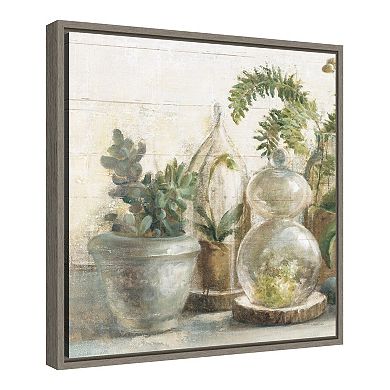 Amanti Art Greenhouse Orchids II Framed Canvas Wall Art