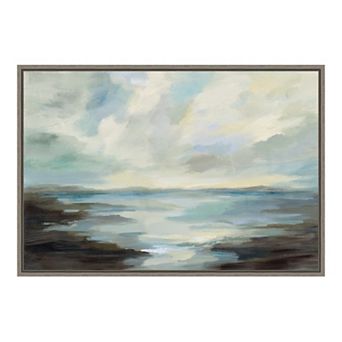 Amanti Art Northern Lagoon Framed Canvas Wall Art