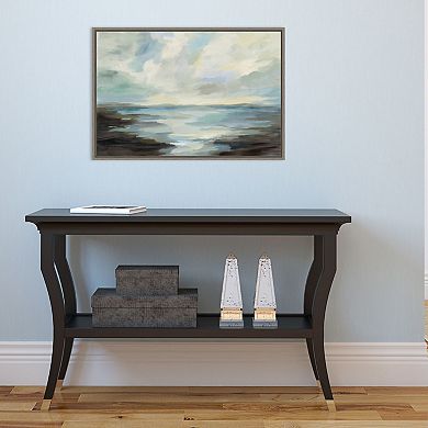 Amanti Art Northern Lagoon Framed Canvas Wall Art