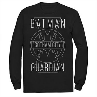 Men's DC Comics Batman Gotham City Guardian Text Poster Tee