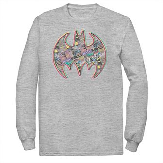 Men's DC Comics Batman Neon Comic Cover Logo Tee