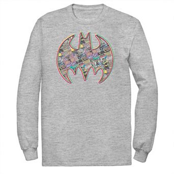 Men's DC Comics Batman Neon Comic Cover Logo Tee