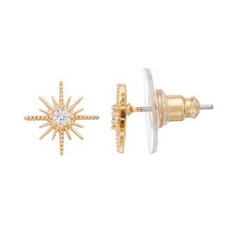 LC Lauren Conrad Art Deco Starburst Nickel Free Stud Earrings