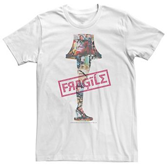 Men's Christmas Story Lamp Fragile It Must Be Italian Tee