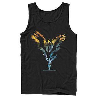 Men's Harry Potter Dragon Flame Silhouette Tank Top
