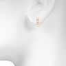 LC Lauren Conrad Vine Motif Nickel Free Hoop Earrings