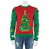 Men's Fuzzy Christmas Tree Sweater