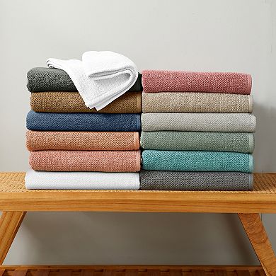 Madelinen Popcorn 4-Pack Cotton Bath Towel Set