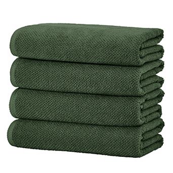 Madelinen® 4 pc Cotton Textured Bath Towels
