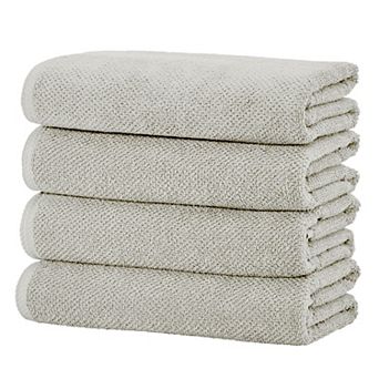 Madelinen® Popcorn 4-Pack Cotton Bath Towel Set