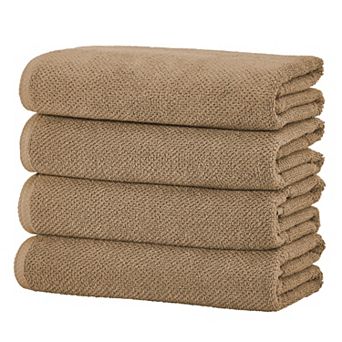Madelinen® Popcorn 4-Pack Cotton Bath Towel Set